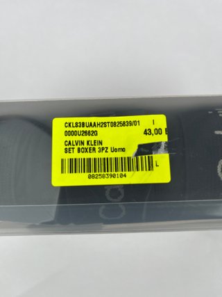 Mutande Calvin Klein Nere Uomo Taglia L