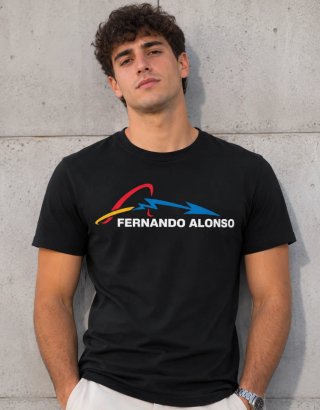 Camiseta Fernando Alonso F1 Negra