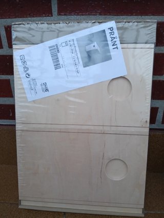 Caja de almacenaje madera Pränt IKEA