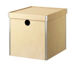Caja de almacenaje madera Pränt IKEA