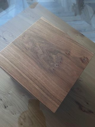 Mesa de centro cristal y madera