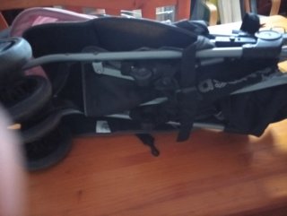 Carrito de bebé con estampado de animales