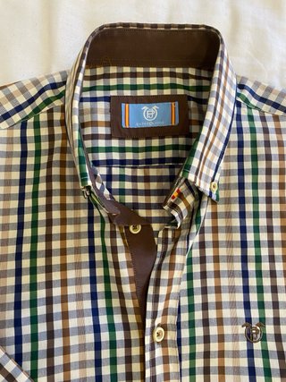 Camisa Entreolivos cuadros. Talla L