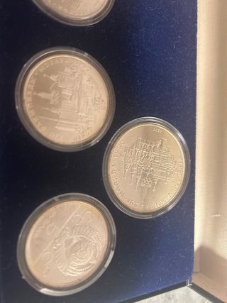Juego 6 Monedas Plata Olimpiadas Moscú 1980