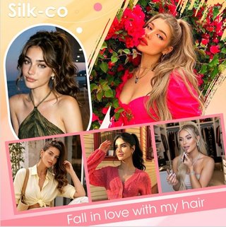 Extensiones de Cabello Coleta Negra Silk-co
