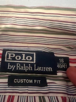 Camisa Polo Ralph Lauren Rayas Talla M