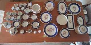 Vajilla Alemana Porcelana cerámica oro 24 kilates