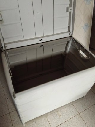 Baúl de resina gris