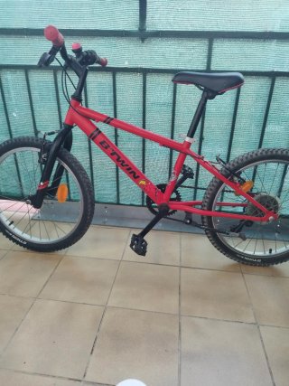 Bicicleta Infantil Rockrider 20 Roja