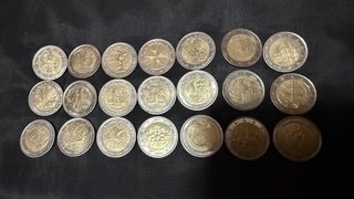 21 Monedas Conmemorativas Euro - 63€