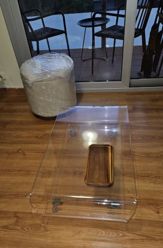 Mesa centro cristal templado