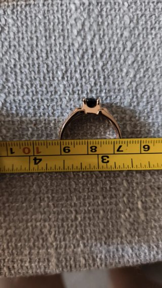 Anillo Hombre baño de oro rosa, talla 27