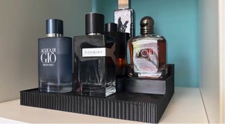 Soporte Expositor Perfumes Negro