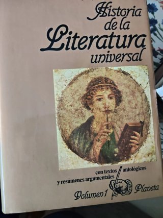 Historia de la literatura universal con textos.