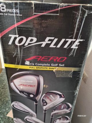 Bolsa de golf Top Flite con palos