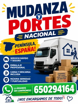 Mudanzas y portes nacionales