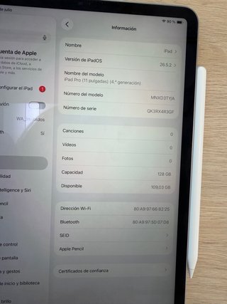 iPad Pro 11 M2 (2022) 128GB+Apple Pencil2+2 Fundas