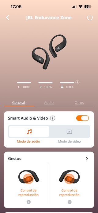 Auriculares JBL Endurance Zone Negros