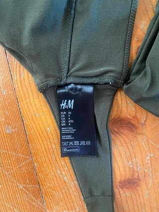 Bikini H&M vita alta verde taglia XS/M