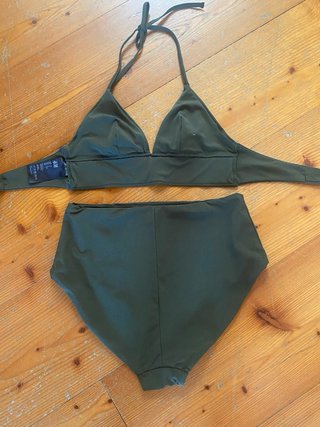 Bikini H&M vita alta verde taglia XS/M