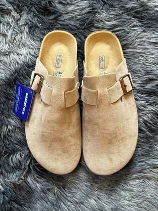 Birkenstock Boston Plantilla Blanda Taupe talla 41