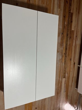 Mesa de salón elevable blanca. Solo recogida