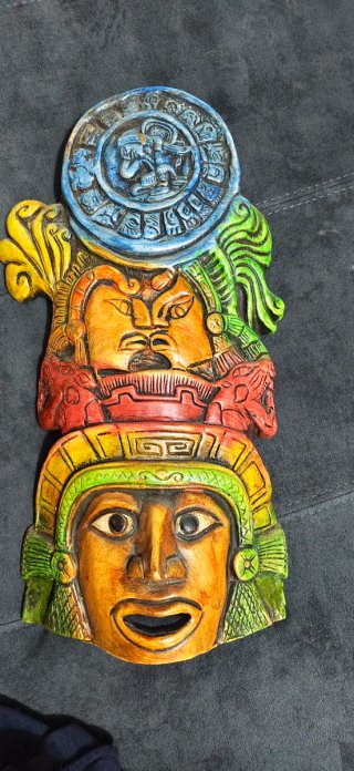 Máscara Mexicana de Barro Artesanal TexopaDescorac