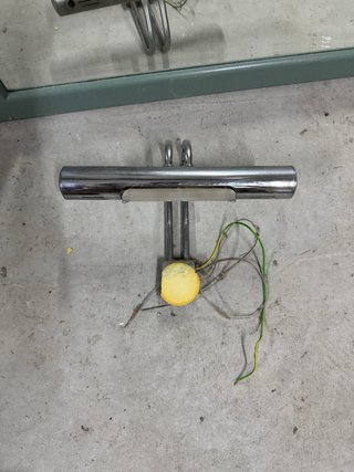 Espejo de baño con marco verde
