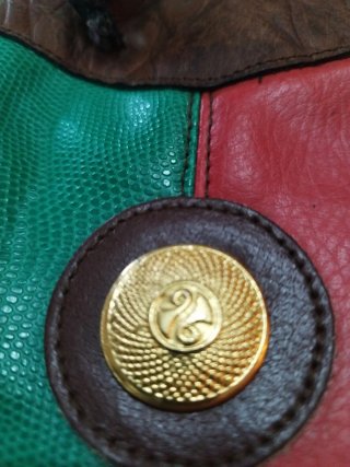 Bolso Piel Multicolor Vintage