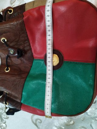 Bolso Piel Multicolor Vintage