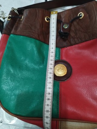 Bolso Piel Multicolor Vintage