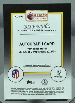 Diego Godín Autógrafo Topps Merlin
