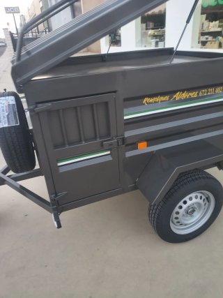 Remolque para perros 4 puertas escopetero depósito
