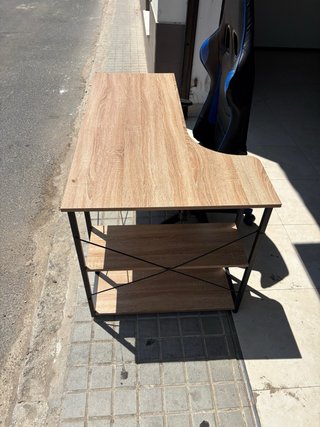 Escritorio de estudio madera y metal