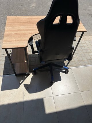 Escritorio de estudio madera y metal