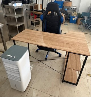 Escritorio de estudio madera y metal
