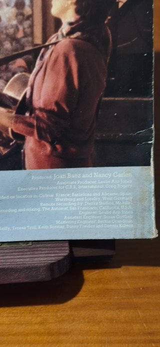 Vinilo Joan Baez European Tour Folk. 1980