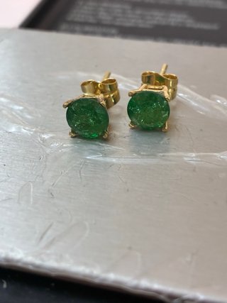 Pendientes Oro 18k 3.10 Ct Esmeraldas Muzo