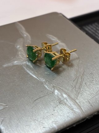 Pendientes Oro 18k 3.10 Ct Esmeraldas Muzo