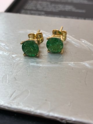 Pendientes Oro 18k 3.10 Ct Esmeraldas Muzo