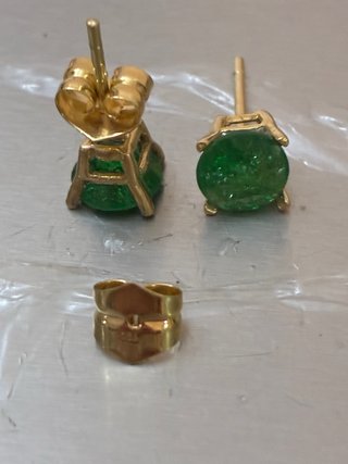 Pendientes Oro 18k 3.10 Ct Esmeraldas Muzo