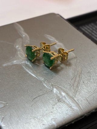 Pendientes Oro 18k 3.10 Ct Esmeraldas Muzo