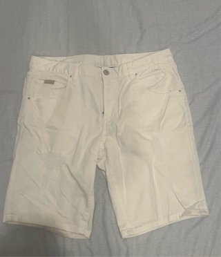 Pantaloncini Armani bianchi strappati