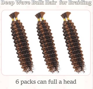 Extensiones Cabello Sintético Rizado Negro/Marrón