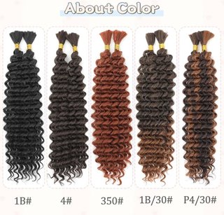Extensiones Cabello Sintético Rizado Negro/Marrón