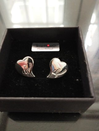 Pendientes Corazón Guess Plata 925ml