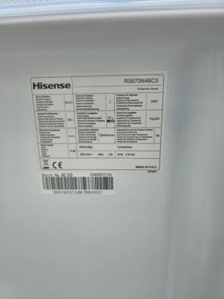 Nevera Americana Hisense No Frost