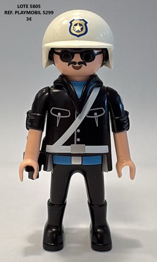 Lote 4735 5805 6497 6498 6499 Playmobil Policías