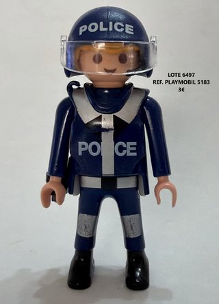 Lote 4735 5805 6497 6498 6499 Playmobil Policías