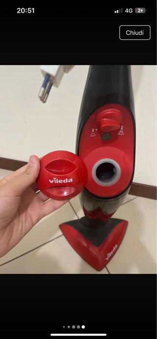 Scopa elettrica Vileda a vapore